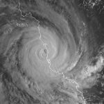 Tropical Cyclone Larry crosses the Queensland coast March 2006