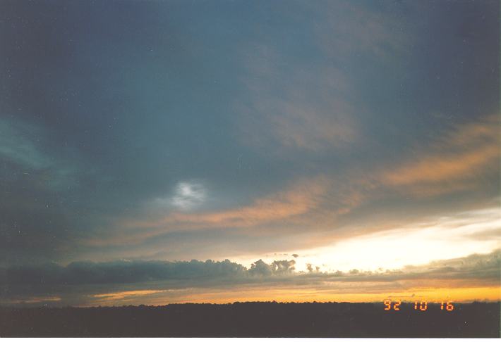 altostratus altostratus_cloud : Schofields, NSW   16 October 1992