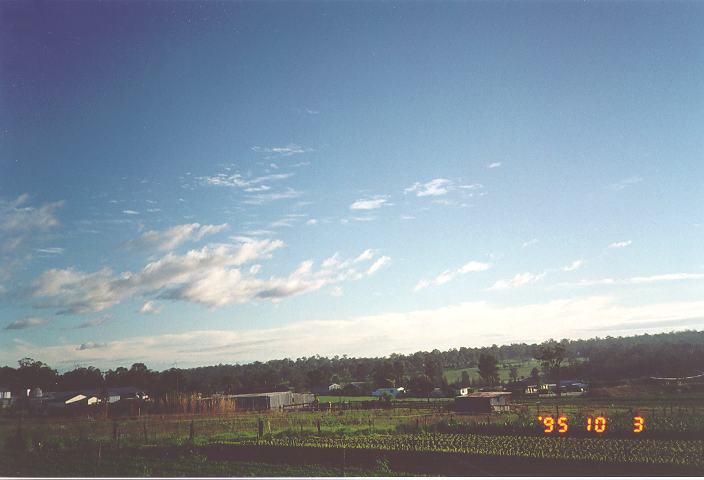 altocumulus castellanus : Schofields, NSW   3 October 1995