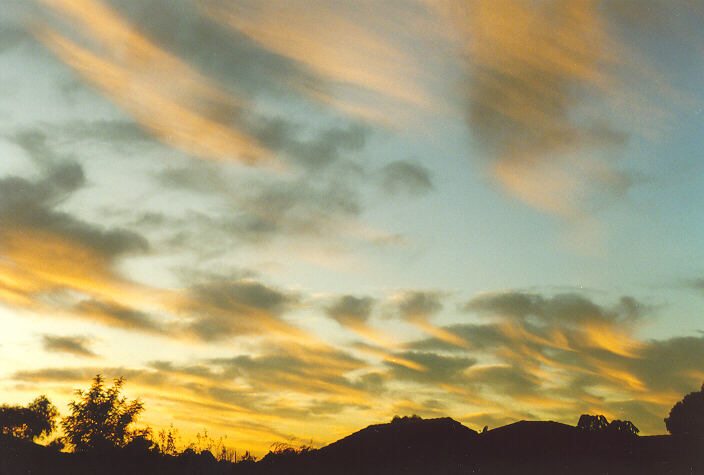 sunset sunset_pictures : Oakhurst, NSW   21 March 1996