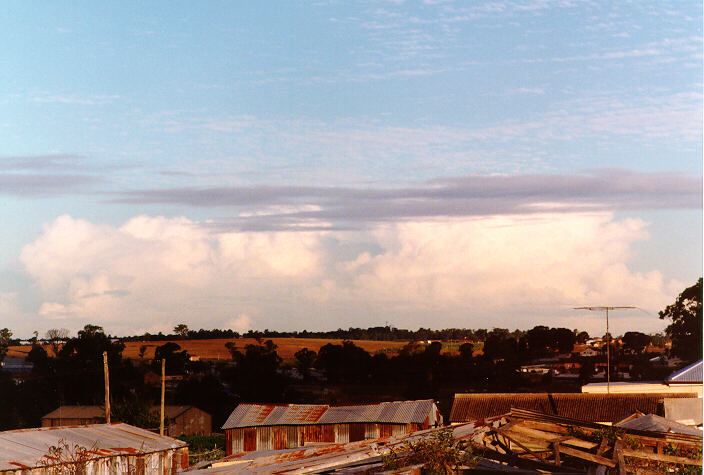 altocumulus lenticularis : Schofields, NSW   24 May 1997
