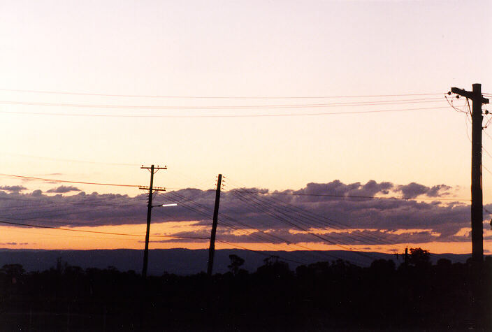 sunset sunset_pictures : Schofields, NSW   25 May 1997