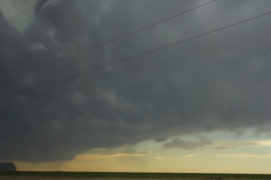 cumulonimbus thunderstorm_base : NW of Guymon, Oklahoma, USA   21 May 2006