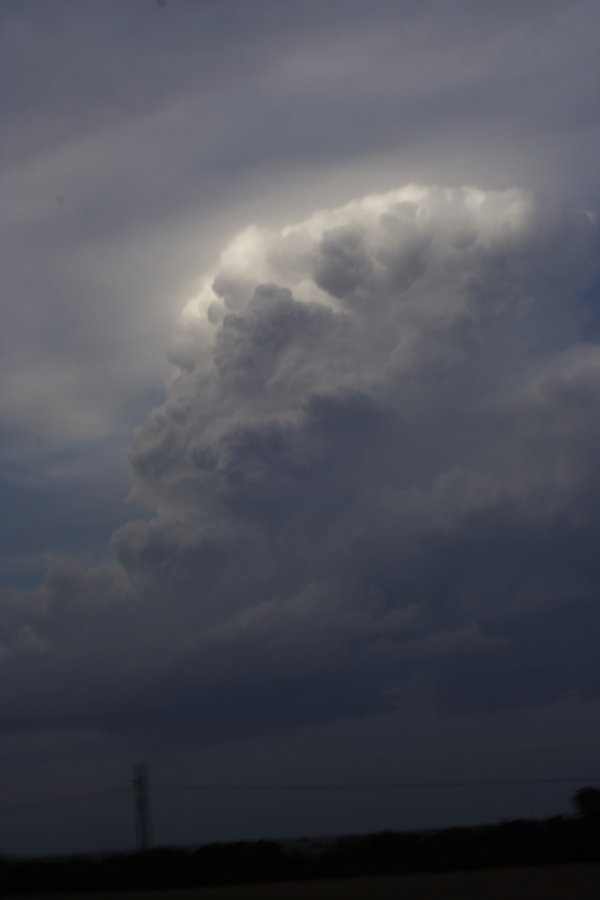 thunderstorm cumulonimbus_calvus : NE of Woodward, Oklahoma, USA   25 May 2006
