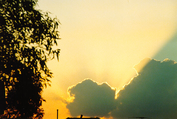 sunset sunset_pictures : Oakhurst, NSW   20 April 1991