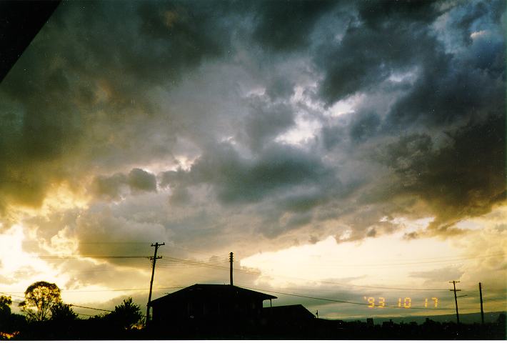 cumulus mediocris : Schofields, NSW   17 October 1993