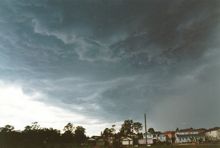cumulonimbus thunderstorm_base : Glenmore Park, NSW   27 October 1997