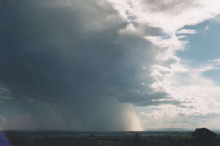 thunderstorm cumulonimbus_incus : Tregeagle, NSW   7 November 1999