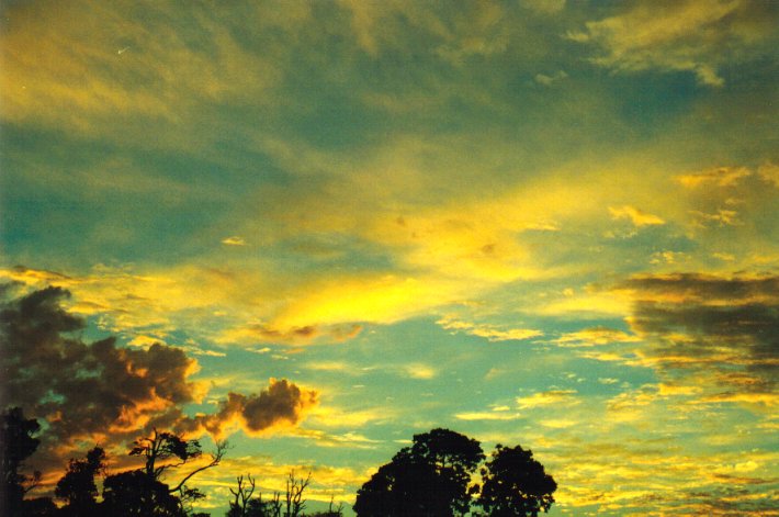 sunset sunset_pictures : McLeans Ridges, NSW   25 December 2000