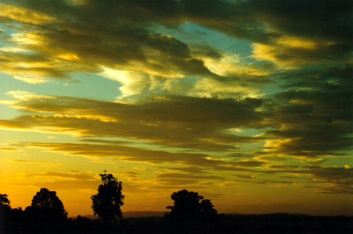 sunset sunset_pictures : McLeans Ridges, NSW   17 March 2001