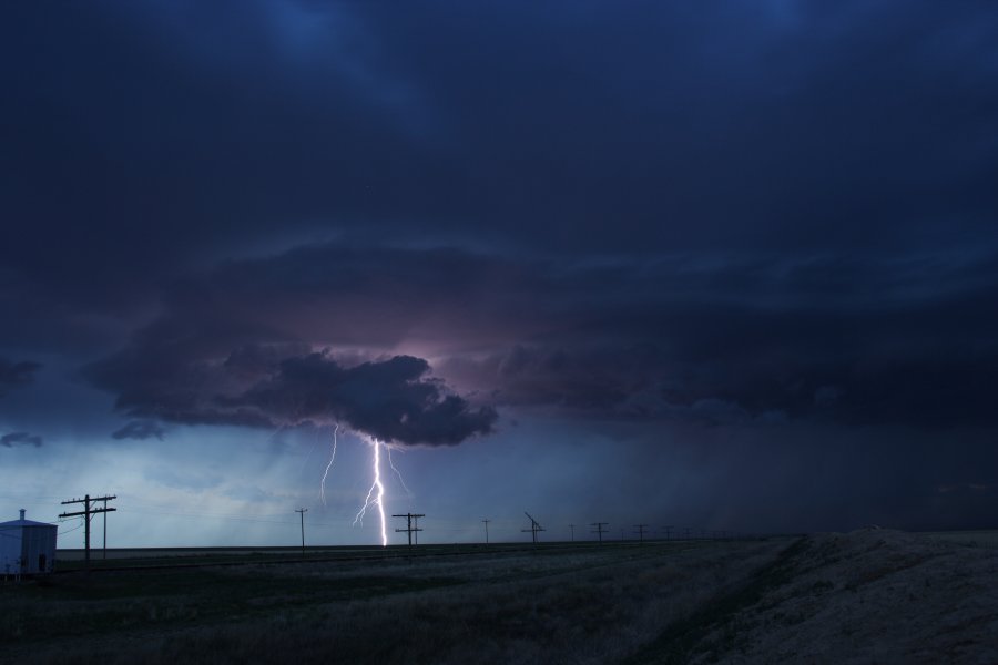 lightning lightning_bolts : near Haswell, Colorado, USA   22 May 2006