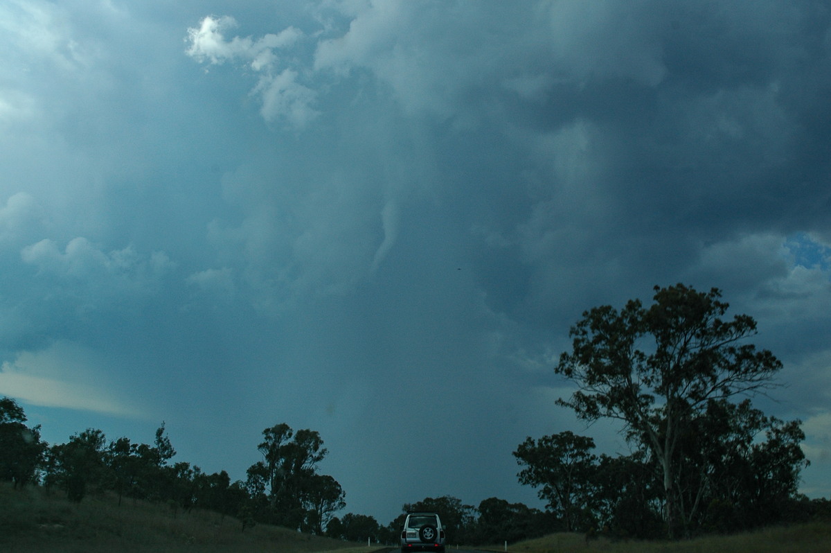 cumulonimbus thunderstorm_base : N of Tenterfield, NSW   24 November 2006
