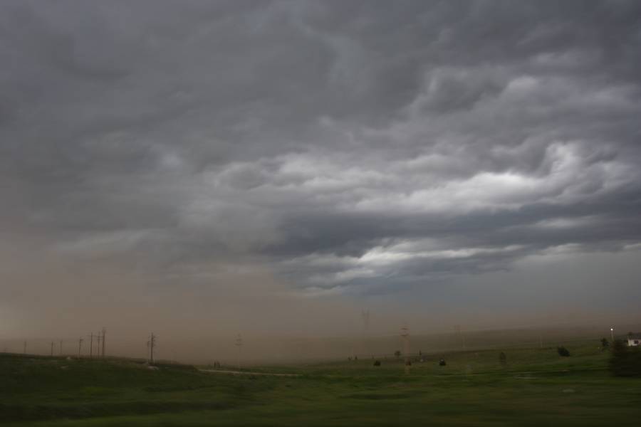 cumulonimbus thunderstorm_base : S of Bridgeport, Nebraska, USA   21 May 2007