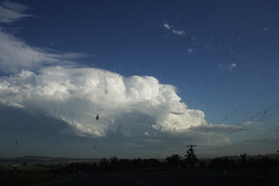 thunderstorm cumulonimbus_incus : near Aberdeen, NSW   5 October 2008